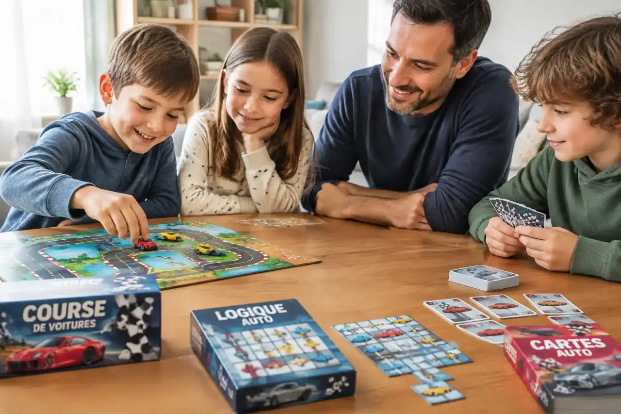 Jeux de société voiture : course, logique ou cartes, quel format choisir selon l’âge ?