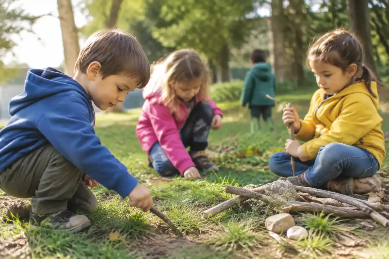 Jouer dehors développe la motricité, l’autonomie et l’imaginaire des enfants