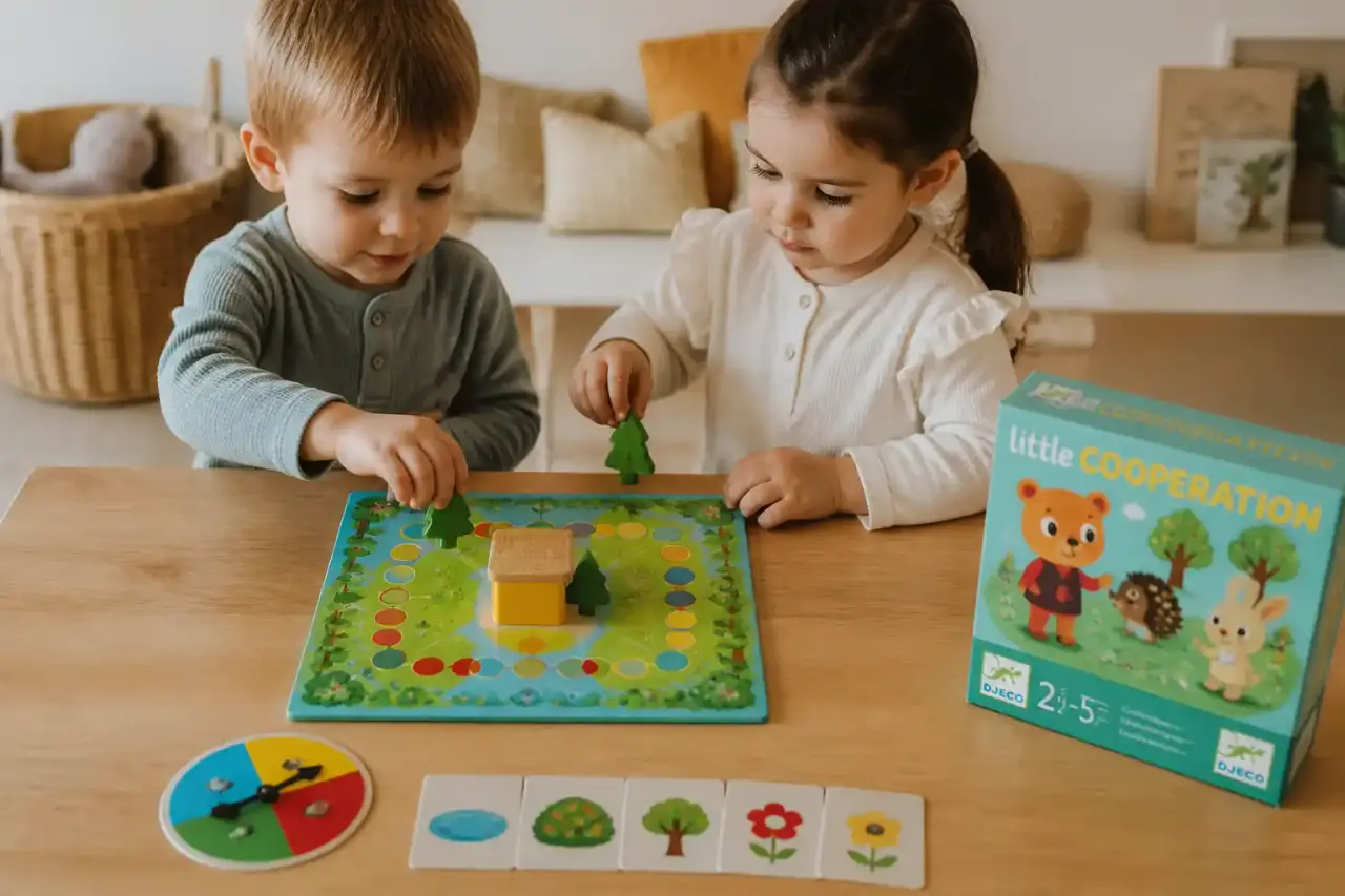 Jeux de société dès 2 ans : coopératifs, courts, sans notion de perdant